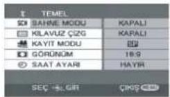 PANASONIC VDR D 220 EG - İstediğiniz alt menüyü seçmek için kumanda çubuğunu yukarı - 1