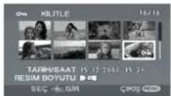PANASONIC VDR D 220 EG - Korunmasını istediğiniz dosyayı seçiniz, ardından kumanda çubuğuna basınız. - 1