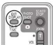 PANASONIC VDR D 220 EG - Uzaktan kumandada EXT DISPLAY düğmesine basınız. - 1