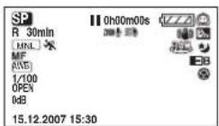 PANASONIC VDR D 220 EG - ■ Aufnahme-Anzeigen - 1