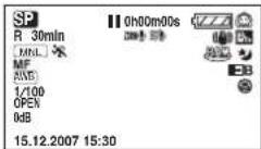 PANASONIC VDR D 220 EG - Kayıt belirtileri - 1