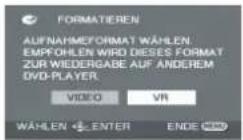 PANASONIC VDR D 220 EG - Formatieren von Discs - 2