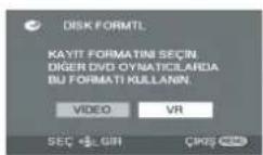 PANASONIC VDR D 220 EG - Disk ve kart yönetimi - 2