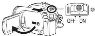 PANASONIC VDR D 220 EG - ■ Einschalten der Stromversorgung - 1