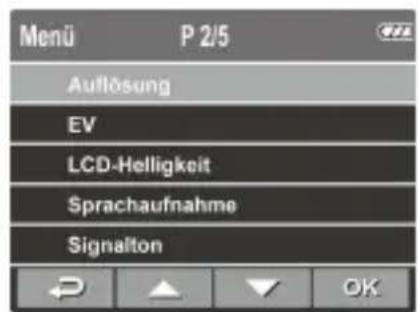 Praktica CDV 2 0 HD - Menü verwenden - 2
