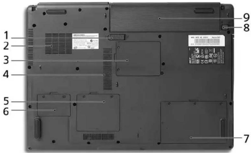 ACER Aspire 9301 - Base view - 1
