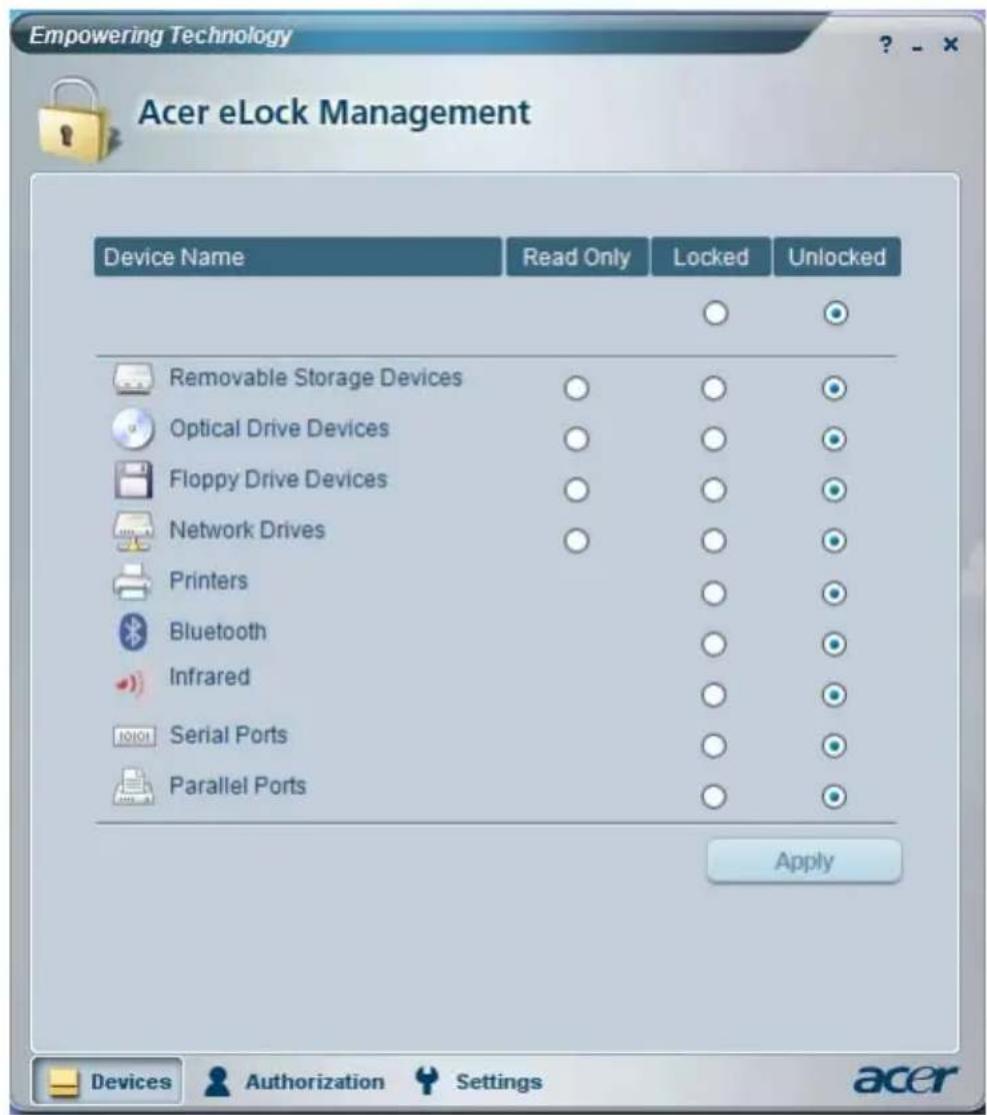 ACER Aspire 9301 - Acer eLock Management - 3