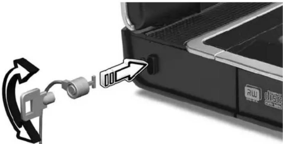 ACER Aspire 9302 - Using a computer security lock - 1