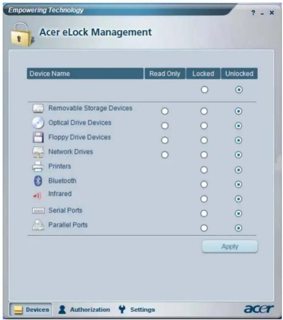 ACER Aspire 9302 - Acer eLock Management - 3