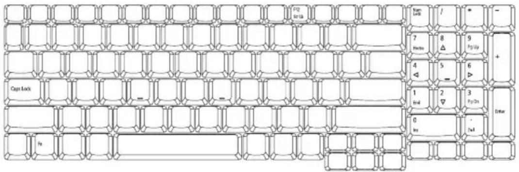ACER Aspire 9302 - Lock keys and embedded numeric keypad - 1