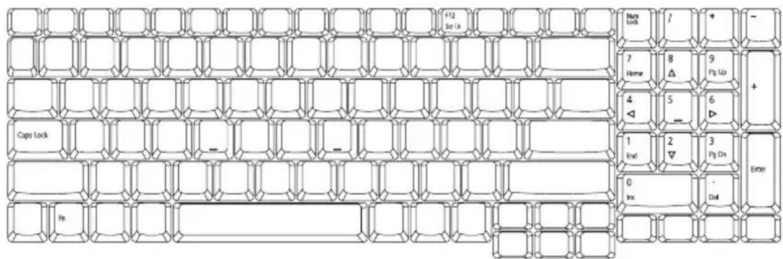 ACER Aspire 7320 - Feststelltasten und integriertes numerisches Tastenfeld - 1
