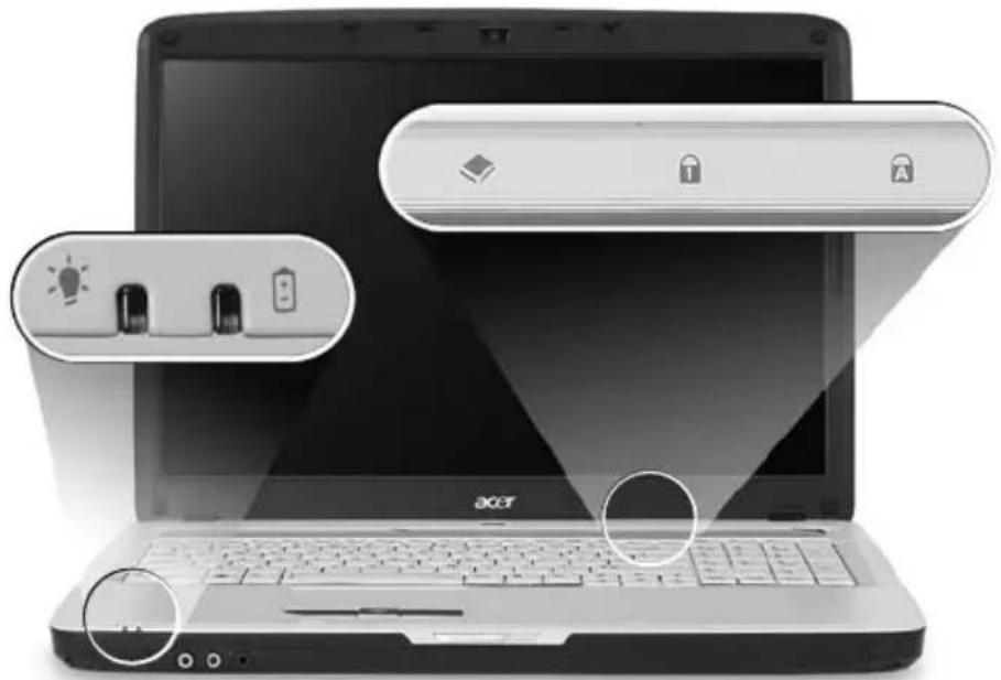 ACER Aspire 7320 - Statusanzeigen - 1