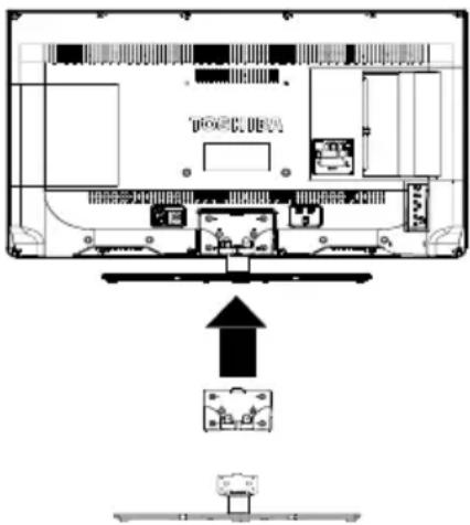 TOSHIBA 40T543 - Fitting oder Entfernen der Standfußes - 1