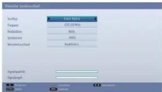TOSHIBA 40T543 - Manuelle Digitale Kabel Suche - 1