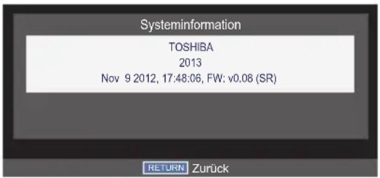 TOSHIBA 32W2331DG - Systeminformation - 1