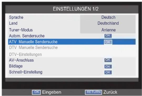 TOSHIBA 32W2331DG - ATV-Modus - Antenne/Kabel - 1