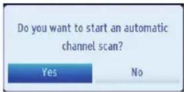TOSHIBA 32W1343DG - IMPORTANT: Ensure that the aerial and or Satellite dish is connected and a Common Interface module is not inserted before switching on the TV for the first time installation. - 3
