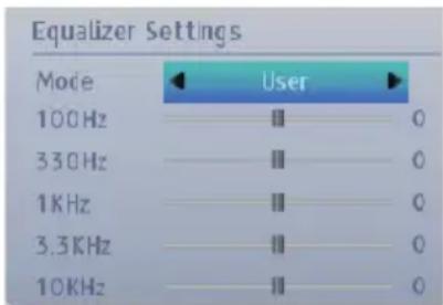 TOSHIBA 32W1343DG - Equalizer (Only for speaker) - 1