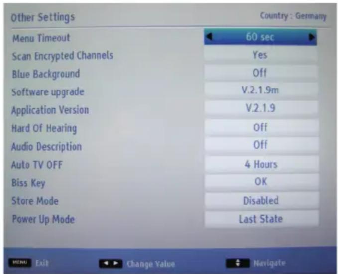 TOSHIBA 32W1343DG - Configuring Other Settings - General - 1