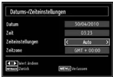 TOSHIBA 23DL934G - Einstellen von Datum und Uhrzeit - 1