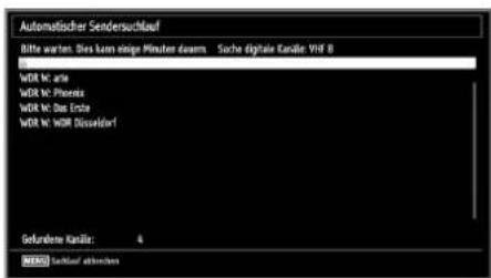 TOSHIBA 23DL934G - Erstinstallation - fortsetzung Automatische Sendersuche - 1