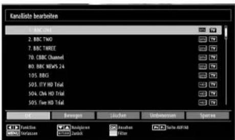 TOSHIBA 23DL934G - Aufrufen der Kanalliste - 2