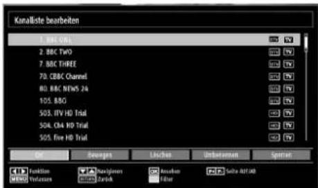TOSHIBA 19DL933G - Aufrufen der Kanalliste - 2
