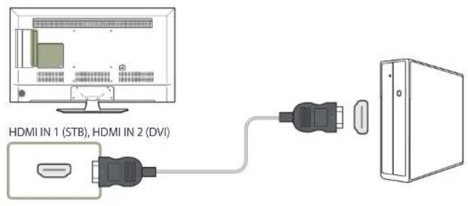 SAMSUNG RM48D Signage TV LH48RMDPLGU - Anschließen mit einem D-SUB-Kabel (analog) - 2