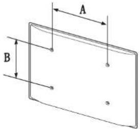 SAMSUNG RM48D Signage TV LH48RMDPLGU - Spezifikationen des Wandhalterungskits - 1