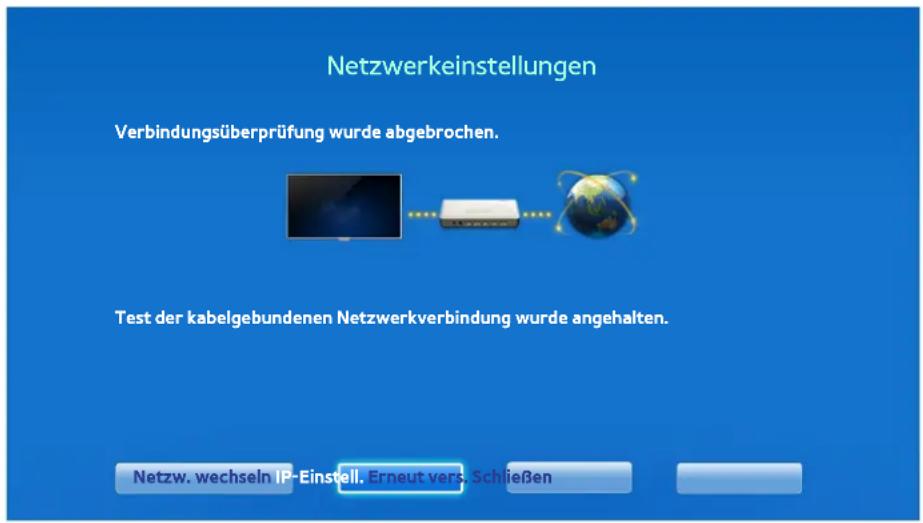 SAMSUNG UE39F5570 - Manuelle Konfiguration des Kabelnetzwerks - 2