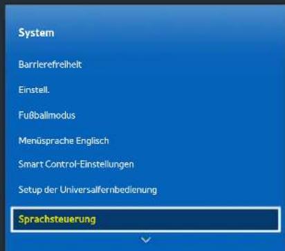 SAMSUNG UE55H6750 - Einrichten von Sprachsteuerung - 1