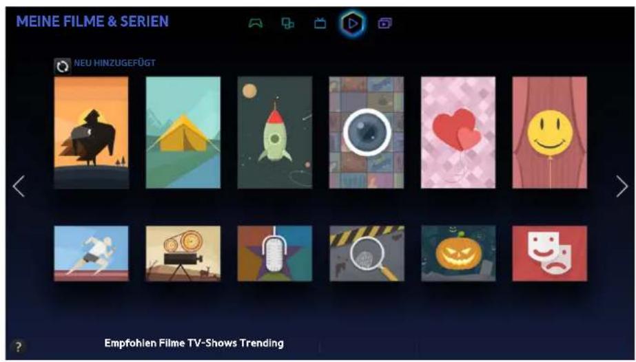 SAMSUNG UE55H6620 - Verwenden des Bereichs MEINE FILME & SERIEN - 1