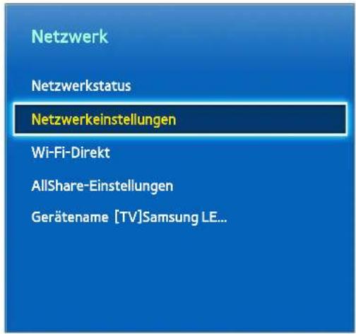 SAMSUNG UE50F6470 - Einrichten eines Kabelnetzwerks - 1
