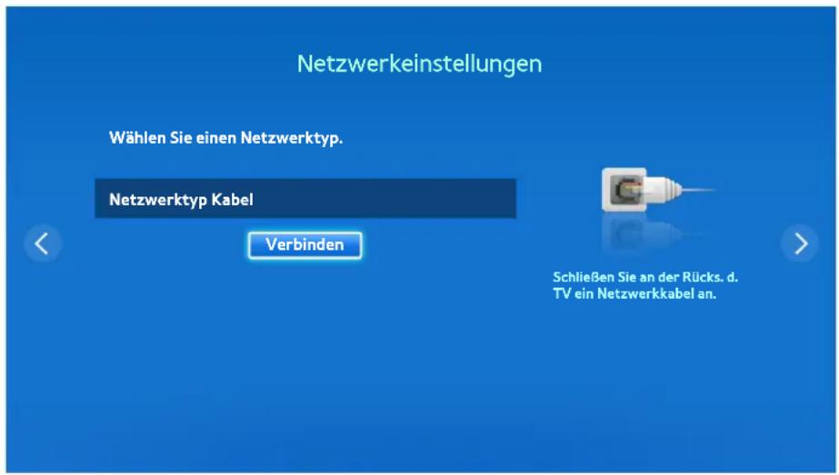 SAMSUNG UE50F6470 - Manuelle Konfiguration des Kabelnetzwerks - 1