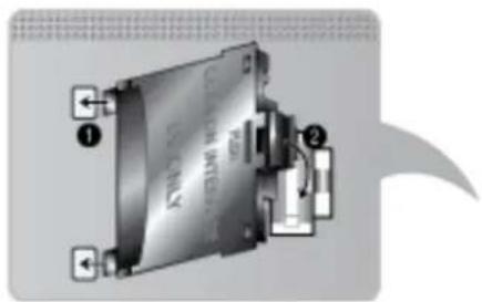 SAMSUNG UE50F6470 - Gehen Sie folgendermaßen vor, um den CI-Kartenadapter anzuschließen: - 1