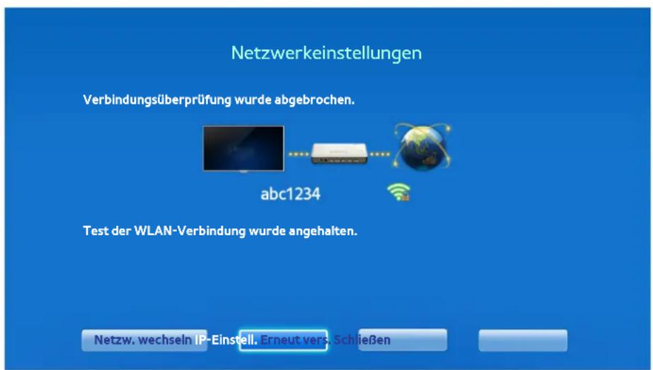SAMSUNG UE50F6470 - Manuelles Konfiguration des Drahtlosnetzwerks - 2