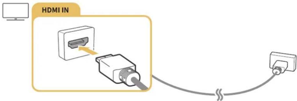 SAMSUNG UE49KS9090 - Anschließen über ein HDMI-Kabel - 1
