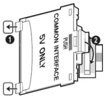 SAMSUNG UE48J6250 - Einsetzen der „Cl“- oder „Cl+“-Karte in den „COMMON INTERFACE“-Steckplatz mit dem CI-Kartenadapter - 1