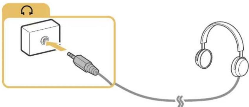 SAMSUNG UE48J6250 - Anschließen von Kopfhörern - 1