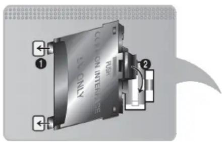 SAMSUNG UE48H6740 - Gehen Sie folgendermaßen vor, um den CI-Kartenadapter anzuschließen: - 1