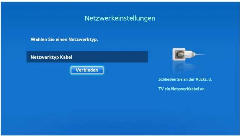 SAMSUNG UE46F8590 - Manuelle Konfiguration des Kabelnetzwerks - 1