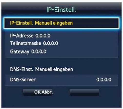 SAMSUNG UE46F7090 - Manuelles Konfiguration des Drahtlosnetzwerks - 3