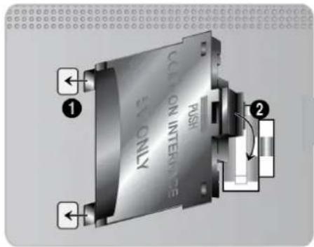 SAMSUNG UE46F7090 - Gehen Sie folgendermaßen vor, um den CI-Kartenadapter anzuschließen: - 1