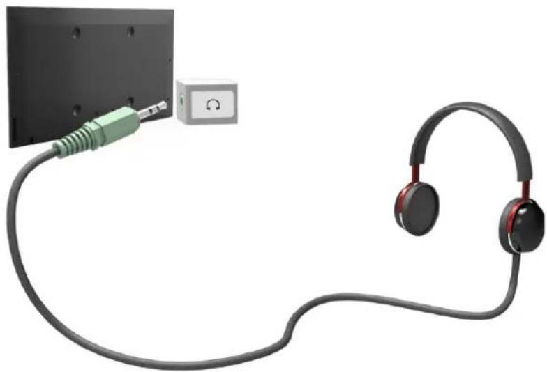 SAMSUNG UE46F7090 - Anschließen von Kopfhörern - 1