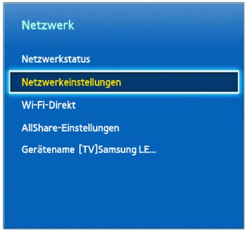SAMSUNG UE42F5570 - Einrichten eines Kabelnetzwerks - 1