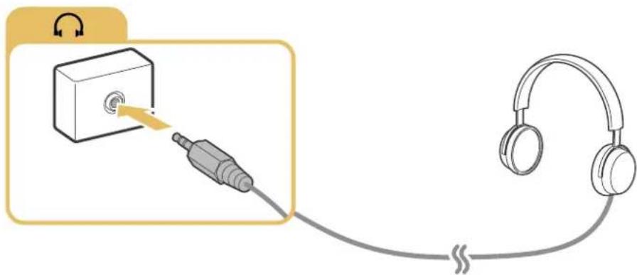 SAMSUNG UE40LS001 - Anschließen von Kopfhörern - 1