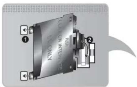 SAMSUNG UE40J5250 - Gehen Sie folgendermaßen vor, um den CI-Kartenadapter anzuschließen: - 1