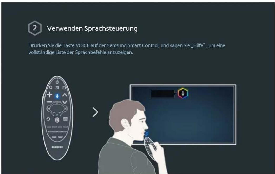 SAMSUNG UE40H6750 - Einrichten von Sprachsteuerung - 2