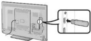 SHARP LC-60LE636S - Anschließen eines USB-Geräts - 1