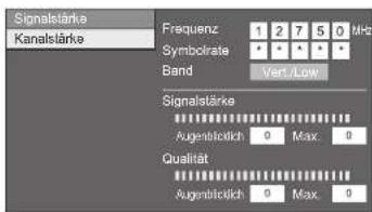 SHARP LC-60LE636S - Kontrollieren der Kanalstärke - 3
